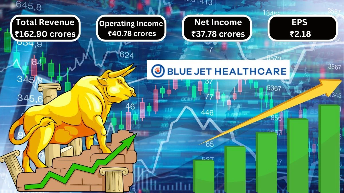 Blue Jet Healthcare Q1 Results Total Revenue ₹162.90 crores & Operating Income ₹40.78 crores