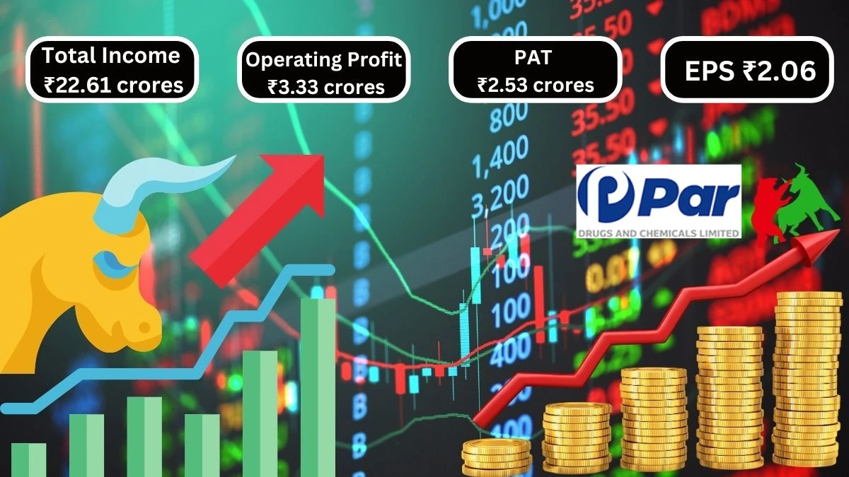 Par Drugs and Chemicals Q1 Results Total Income ₹22.61 Crores & Operating Profit ₹3.33 Crores