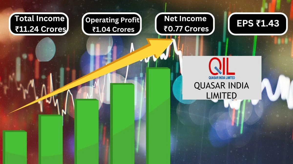 Quasar India Q1 Results Total Income ₹11.24 Crores & Operating Profit ₹1.04 Crores