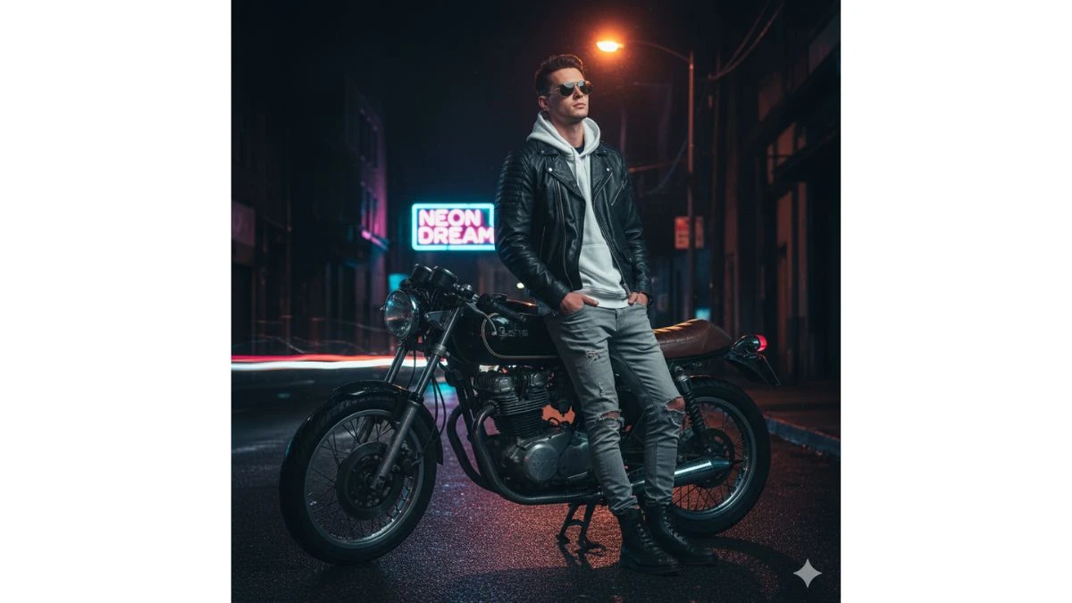 Best Ultra-Realistic Motorcycle Portrait Gemini AI Photo Prompts for Boys To Create Cinematic Motorcycle Portrait - 268f0946ddd30752160001 