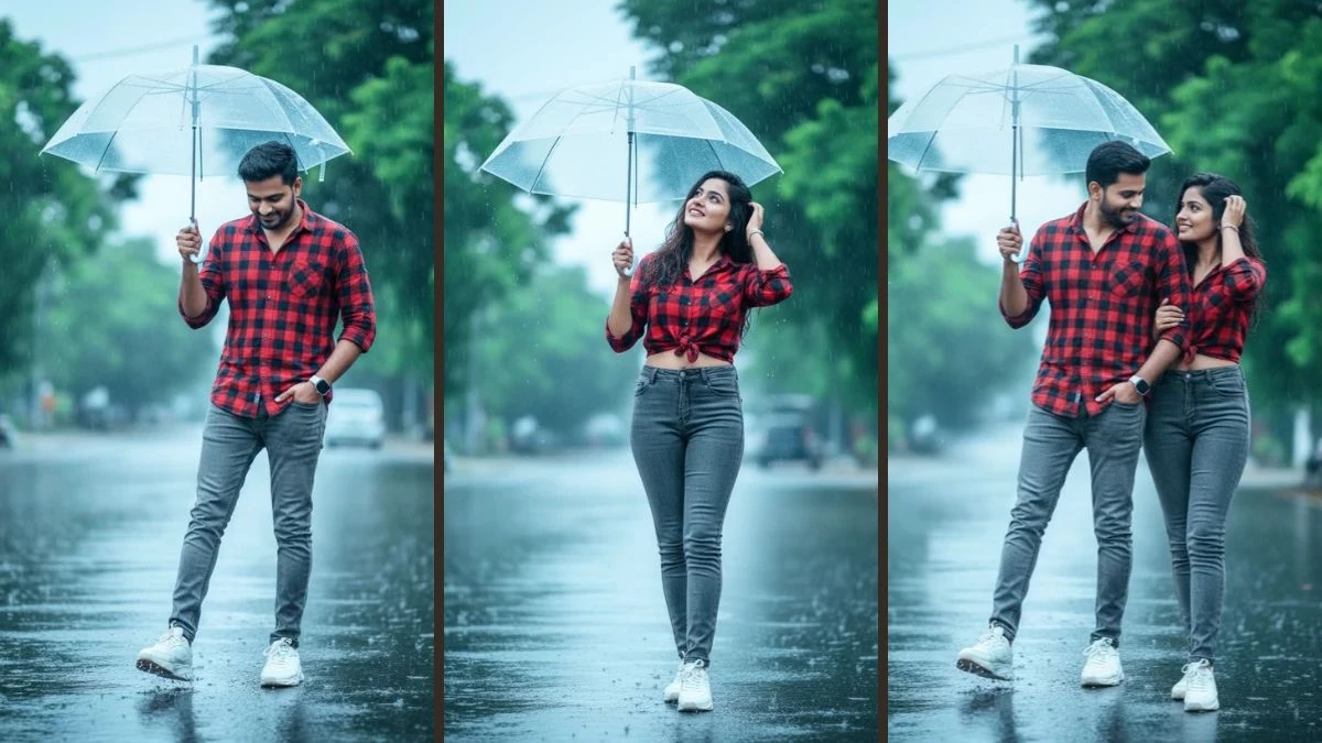 3 Top Gemini AI Rainy Photo Editing Prompts Copy-Paste for Boys, Girls & Couples