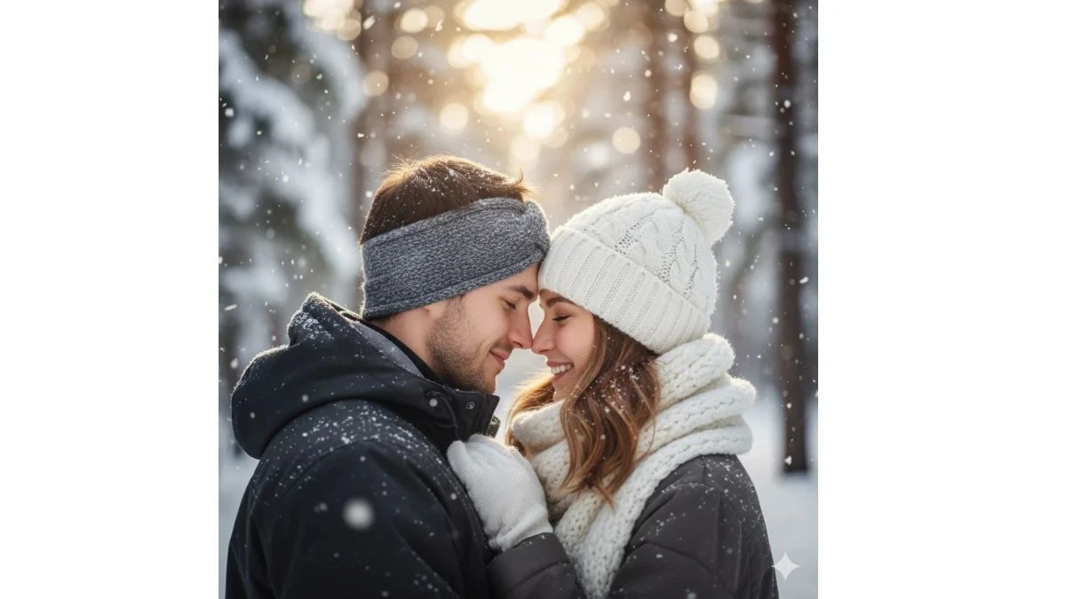 Best Gemini AI Snow Photo Editing Prompts Copy-Paste for Couples - 469005631464ab38504454
