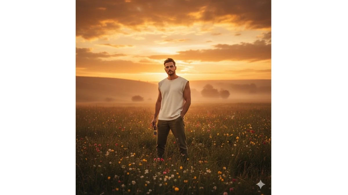 Trending Google Gemini Nano Banana AI Photo Editing Prompts for Boys: Create Stylish Cinematic Meadow Portraits - 568f1fd3841fa82676189