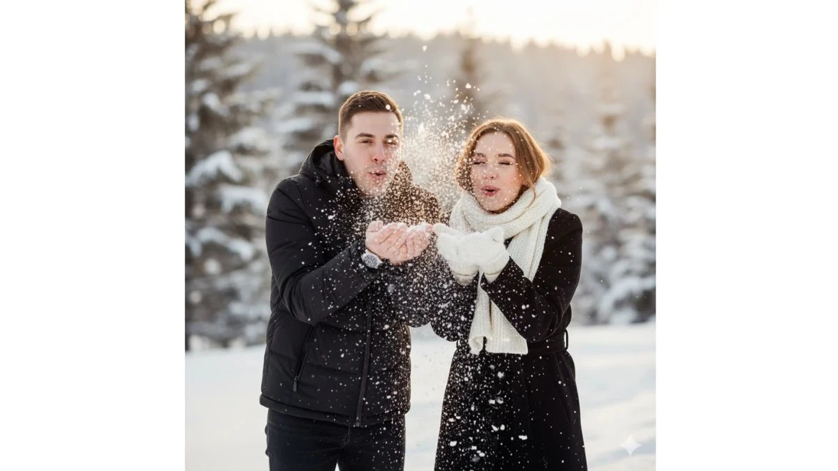 Best Gemini AI Snow Photo Editing Prompts Copy-Paste for Couples - 7690056ba07bf469124992