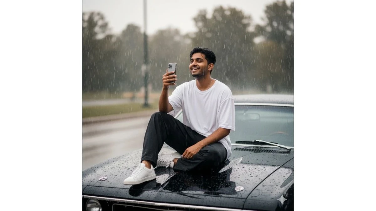 Instagram Viral ChatGPT Photo Editing Prompts for Boys to Create Cinematic 8K Rain Effect Portraits - 7690065144e6cf59476595