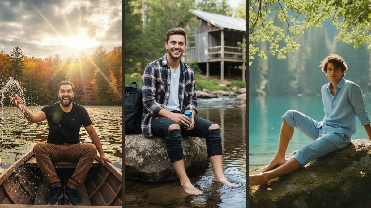 13 Best ChatGPT AI Photo Editing Prompts for Men to Create Dreamy, Cinematic, Ultra-Realistic Lake Portraits