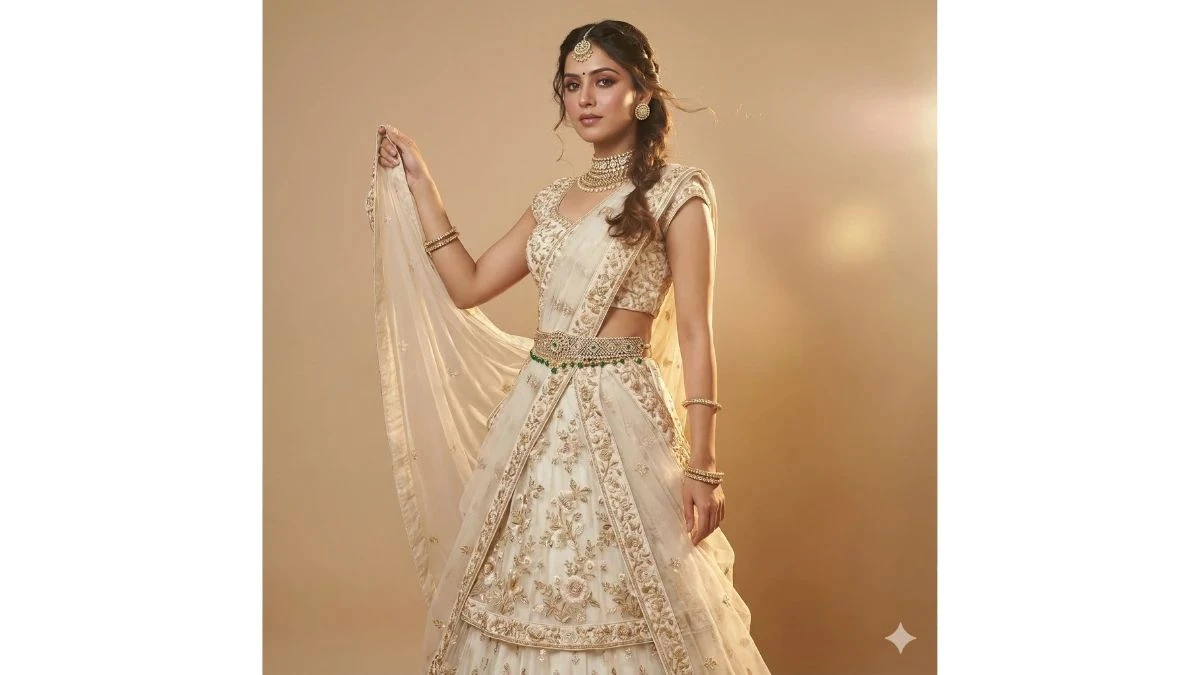Viral Google Gemini AI Photo Editing Prompts for Women to Craft Hyper-Realistic Bridal Lehenga Portraits - 26926789ff2c3f73060501 