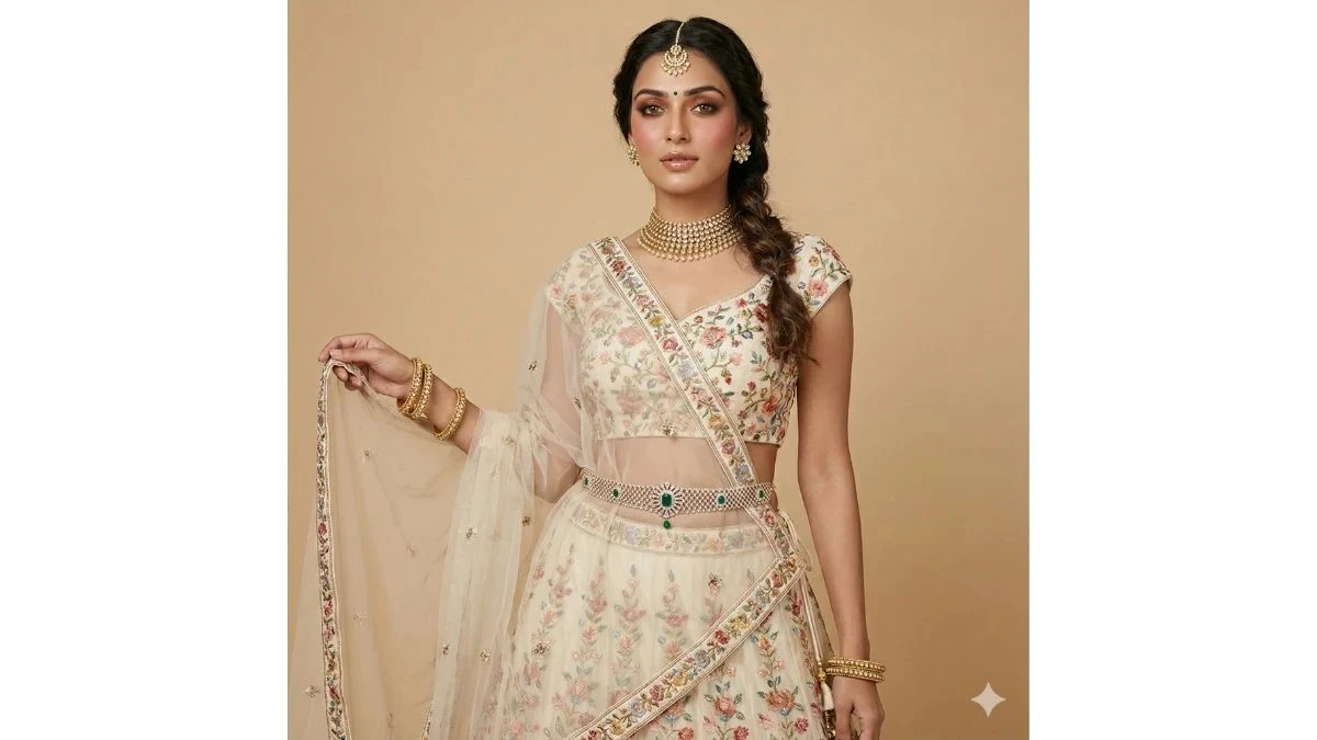 Viral Google Gemini AI Photo Editing Prompts for Women to Craft Hyper-Realistic Bridal Lehenga Portraits - 8692679564afeb67046777 