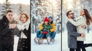 Viral 10 Gemini AI Snow Photo Editing Prompts Copy-Paste for Couples