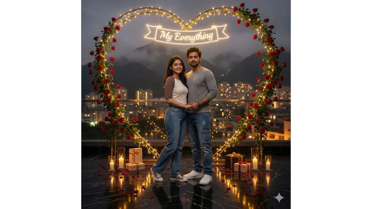 Trending Google Gemini AI Prompts for Couples: Create Cinematic, Viral, Ultra-Realistic Heart-Shaped Love Portraits - 10693a470e64a2d95023434