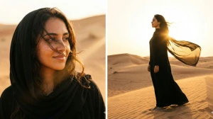 10 Viral Qwen AI Photo Editing Prompts for Girls to Create Ultra-Realistic Desert Sunset Portraits