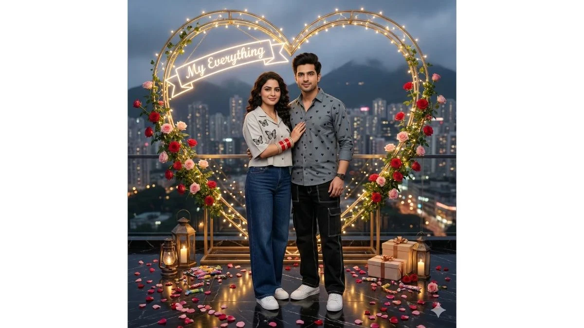 Trending Google Gemini AI Prompts for Couples: Create Cinematic, Viral, Ultra-Realistic Heart-Shaped Love Portraits - 4693a469ea0e8b31470032