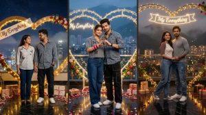 Trending Google Gemini AI Prompts for Couples: Create Cinematic, Viral, Ultra-Realistic Heart-Shaped Love Portraits