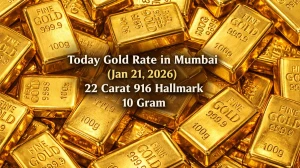 Today Gold Rate in Mumbai (Jan 21, 2026) 22 Carat 916 Hallmark 10 Gram