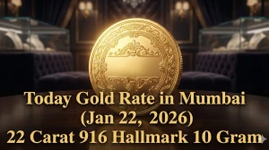 Today Gold Rate in Mumbai (Jan 22, 2026) 22 Carat 916 Hallmark 10 Gram
