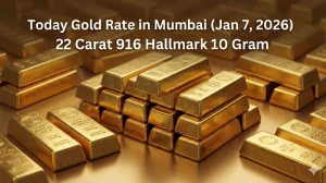 Today Gold Rate in Mumbai (Jan 7, 2026) 22 Carat 916 Hallmark 10 Gram