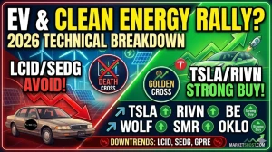 Clean Energy & EV Stocks 2026: TSLA, RIVN & Top Technical Picks