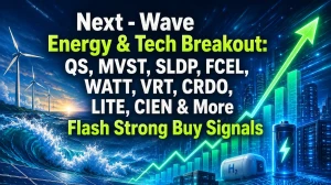 Next - Wave Energy & Tech Breakout: QS, MVST, SLDP, FCEL, WATT, VRT, CRDO, LITE, CIEN & More Flash Strong Buy Signals