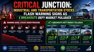 Critical Junction: Industrial and Transportation Stocks Flash Warning Signs as 4 Breakouts Defy Market Pullback