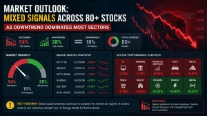 Market Outlook: Mixed Signals Across 80+ Stocks as Downtrend Dominates Most Sectors