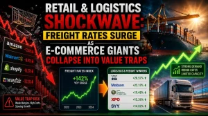 Retail & Logistics Shockwave: Freight Rates Surge as E-Commerce Giants Collapse Into Value Traps
