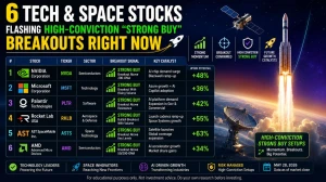 6 Tech & Space Stocks Flashing High-Conviction Strong Buy Breakouts Right Now