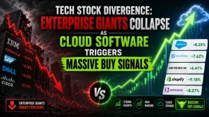 Tech Stock Divergence: Enterprise Giants Collapse as Cloud Software Triggers Massive Buy Signals