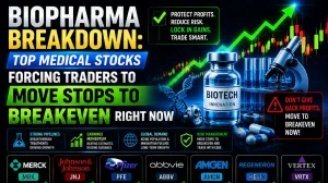 Biopharma Breakdown: Top Medical Stocks Forcing Traders to Move Stops to Breakeven Right Now