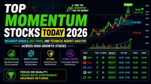 Top Momentum Stocks Today 2026: Breakout Signals, Buy Zones, and Technical Market Analysis Across High-Growth Stocks