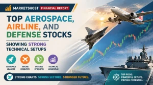 Marketshost Financial Report: Top Aerospace, Airline, and Defense Stocks Showing Strong Technical Setups