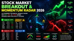 Stock Market Breakout & Momentum Radar 2026: AI-Powered Technical Signals Show Key Buy, Sell & Avoid Zones Across High-Volatility Stocks