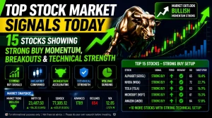 Top Stock Market Signals Today: 15 Stocks Showing Strong Buy Momentum, Breakouts & Technical Strength