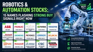 Robotics & Automation Stocks: 15 Names Flashing Strong Buy Signals Right Now