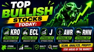 Top Bullish Stocks Today: KRO, ECL, J, AWR & RNW Lead Scanner