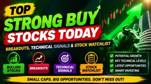 Top Strong Buy Stocks Today: Breakouts, Technical Signals & Stock Watchlist