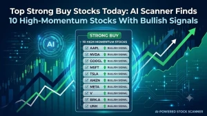 Top Strong Buy Stocks Today: 10 High-Momentum Stocks With Bullish Signals