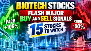 Biotech Stocks Flash Major Buy and Sell Signals: 15 Stocks to Watch as PACB Surges 106% and CRBU Plunges 60%